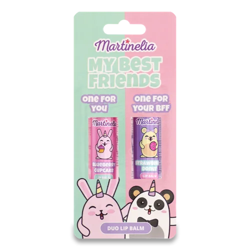 Бальзам для губ дитячий з натуральною оболонкою №30480 My Best Friends Martinelia, 2 шт