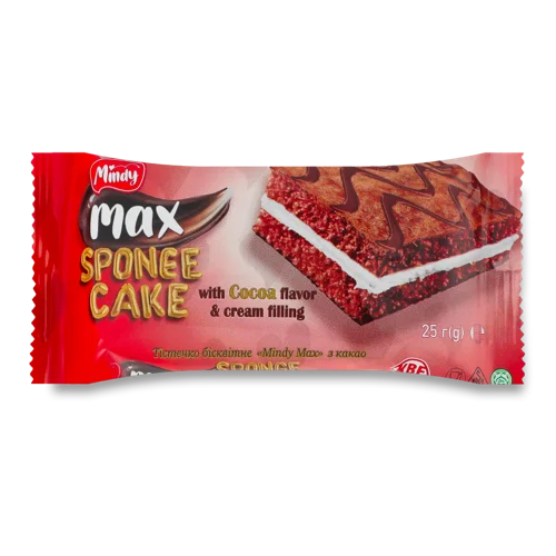 Бісквітне Тістечко З Какао Max Mindy, м/у 25г