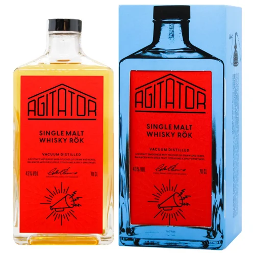 Віскі Agitator Single Malt Whisky Rök 43% 0,7л