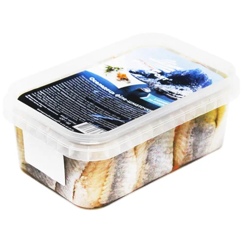 Оселедець Fish Port філе-шматочки з морквою по-корейськи 470г