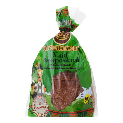 Хліб половинка в нарізці Баварський Короваєво м/у 300г