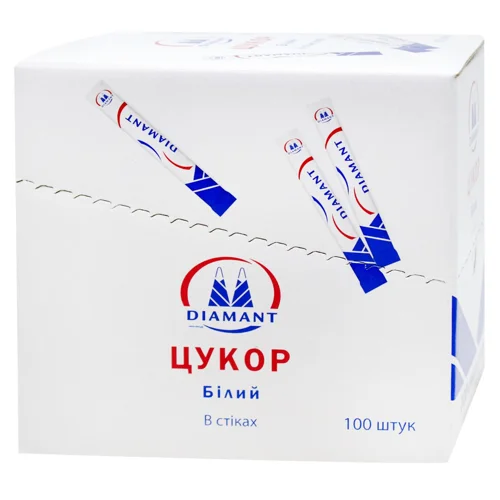 Цукор Diamant білий кристалічний 100шт*5г
