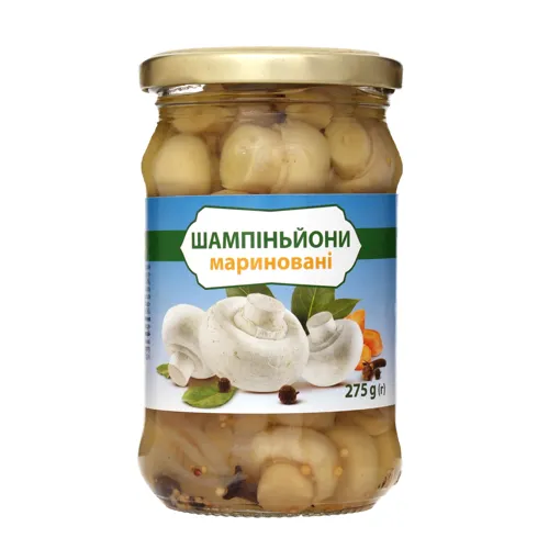 Гриби шампіньйони мариновані стерилізовані