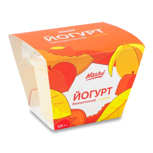 Йогурт 6% Густий Безлактозний Манго-Персик Nashé к/у, 125г