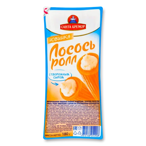 Лососеві Палички З Сиром Кисломолочним, В/К, 180г