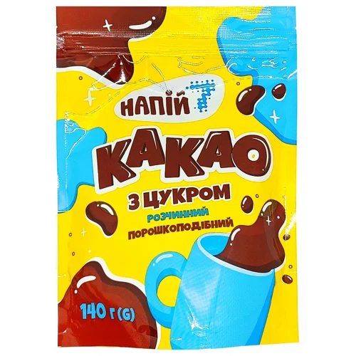 Какао 7 з цукром 140г