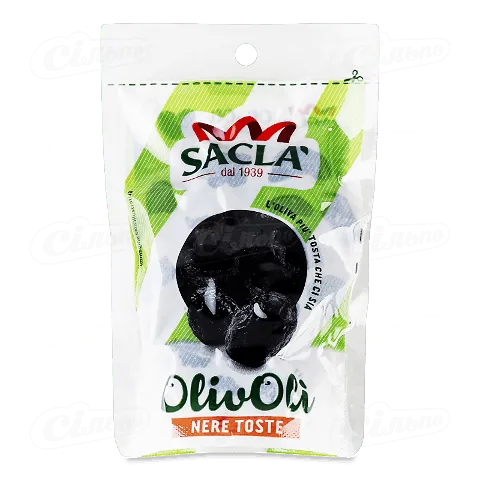 Оливки чорні в'ялені Sacla, 100г