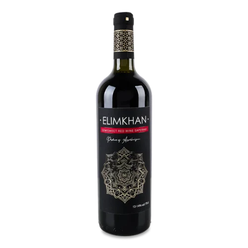 Вино Червоне Напівсолодке Сапераві Elimkhan, 0.75л, 12-14% в/с
