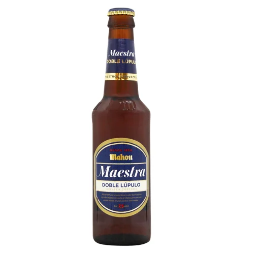 Пиво світле Mahou Maestra 7,5% 0,33л с/пл