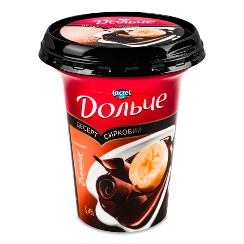 Десерт сирковий Дольче банан шоколад 3,4% ст, 300г