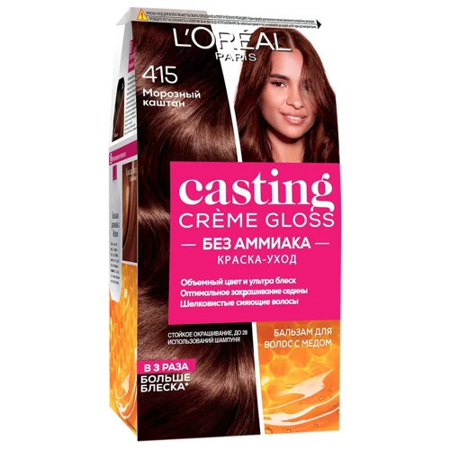 Фарба для волосся L'Oreal Paris Casting Cream Gloss 415 Морозний каштан без аміаку