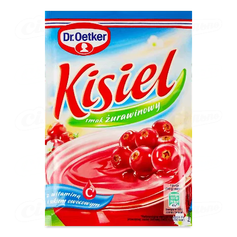 Кисіль Dr.Oetker зі смаком журавлини, 38г
