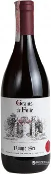 Вино Grains de Folie червоне сухе 0.75л 11%