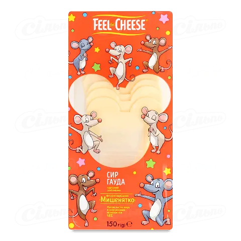 Сир Feel the Cheese Гауда Мишенятко 48% коров'яче молоко, 150г