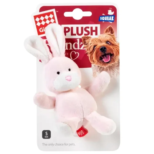 Іграшка для собак GiGwi Plush Заєць з пищалкою 11см