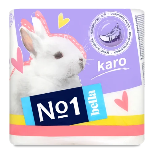 Туалетний Папір Білий Bella Каро 4шт, в/ґ
