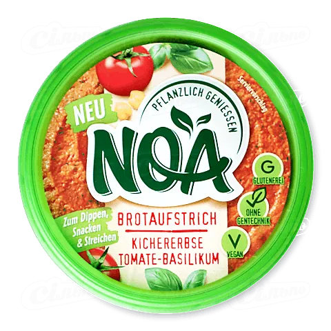 Намазка овочева NOA з томатами та базиліком, 175г