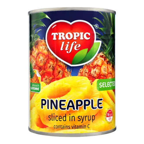 Ананас кільцями в сиропі Tropic Life з/б 540г