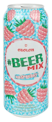 Пиво спеціальне «BeerMix» Малина 0.5л 2.4%