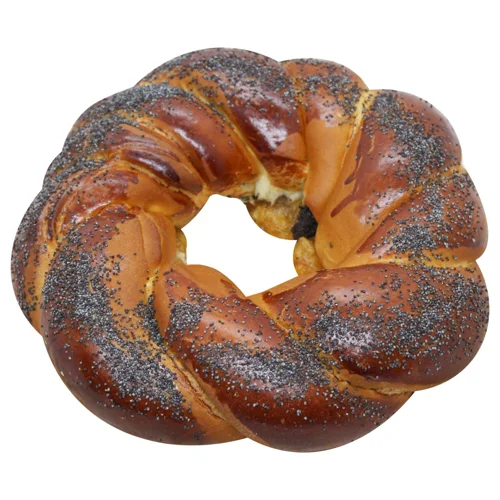 Булочка Віночок з маком і курагою