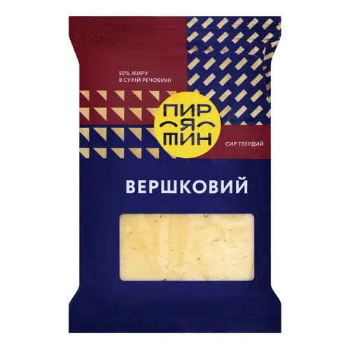 Сир 50% твердий Вершковий Пирятин м/у 160г