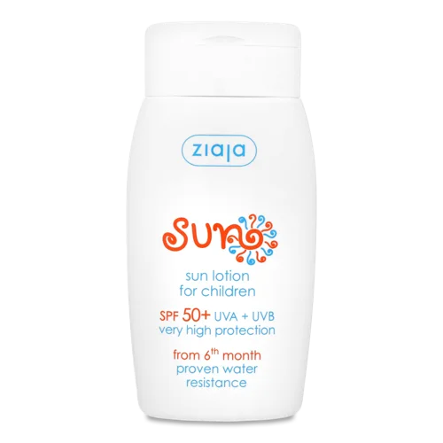 Дитячий Сонцезахисний Лосьйон SPF50+ Sun Ziaja, Від 6 Міс, 125мл