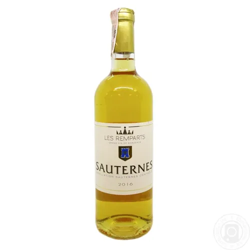 Вино Les Remparts Sauternes AOC біле солодке 13% 0,75л