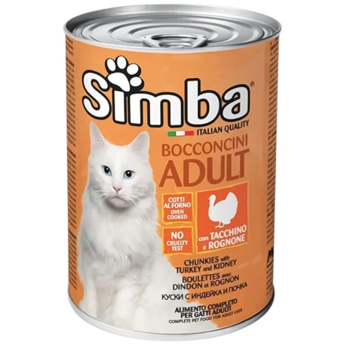 Корм вологий Simba з індичкою для котів 415г