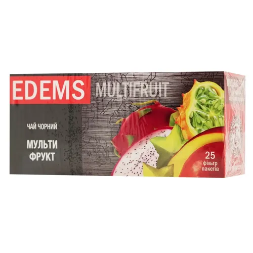 Чай чорний Еdems Мультифрукт 2г*25шт