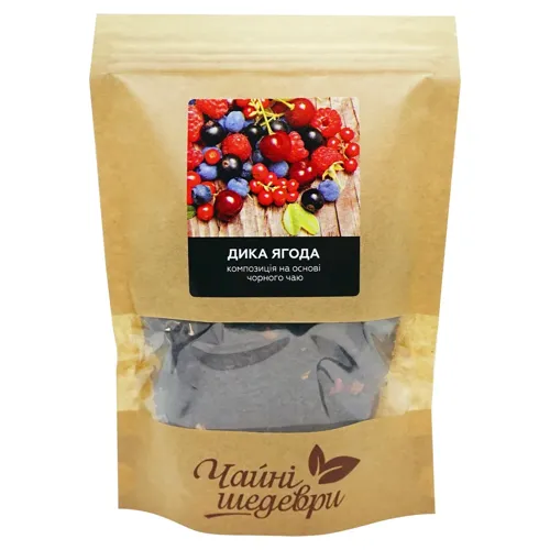 Чай чорний Чайні Шедеври Дика ягода 60г