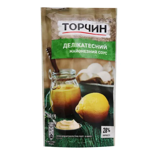 Соус майонезний 28% Делікатесний Торчин д/п 160г