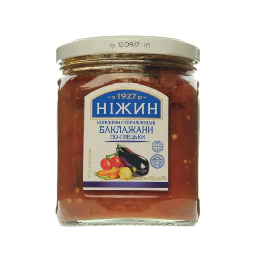 Баклажани по-грецькі Ніжин 450г