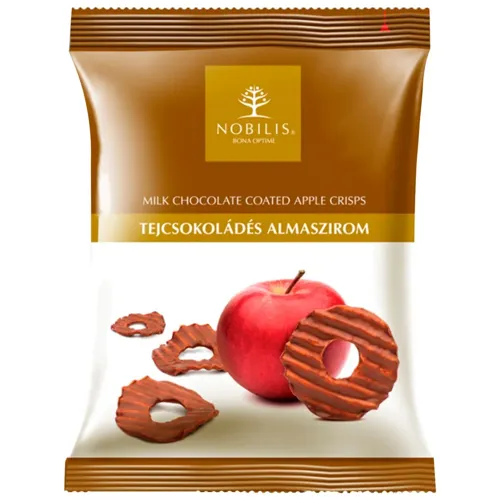 Чіпси Nobilis Джонатан яблучні в молочному шоколаді 50г