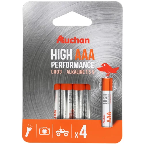 Батарейки Auchan Premium AAA 4шт
