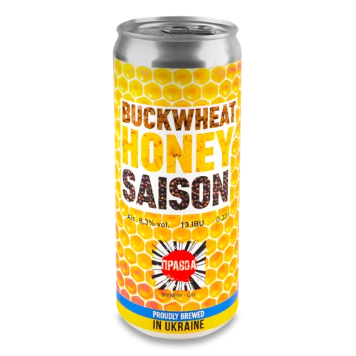 Пиво Світле Нефільтроване Непастеризоване Buckwheat Honey Saison, 0.33л, 8.3% з/б