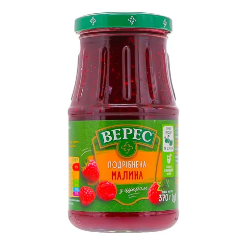 Малина подрібнена з цукром Верес с/б 370г