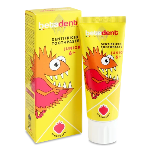 Зубна Паста Дитяча Strawberry Junior Betadent, В/ґ, 75мл