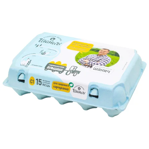 Яйця курячі Шаничі С1 15шт