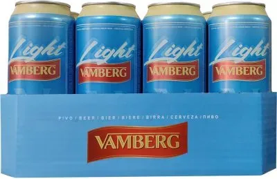 Упаковка пива Vamberg Light світле фільтроване 3.8% 0.5л х 12 шт