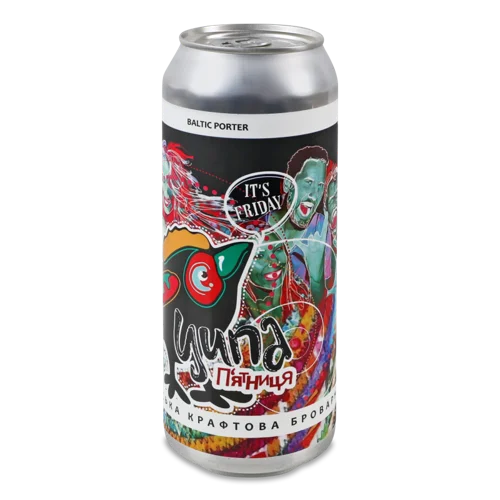 Пиво Нефільтроване Непастеризоване В/ґ Темне, 0.5л, 7.9%