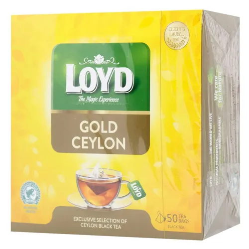 Чай чорний Gold Ceylon 50 пакетиків по 2г
