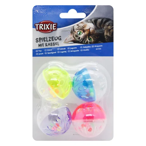 Іграшка для котів Trixie М'яч з брязкальцем 4,5см 4шт