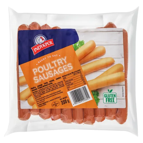 Сосиски з індиком копчені димом Indykpol вищого ґатунку 350г