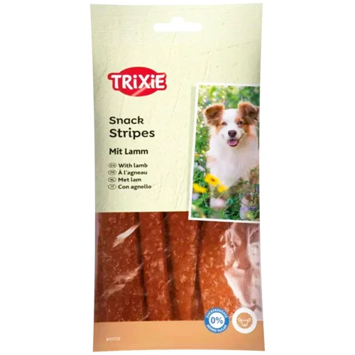 Ласощі для собак Trixie Stripes з ягням 100г