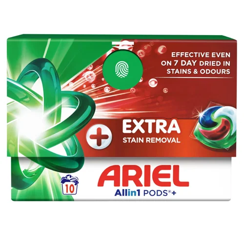 Капсули для прання Ariel Екстра виведення плям All in1 Pods+ 10шт