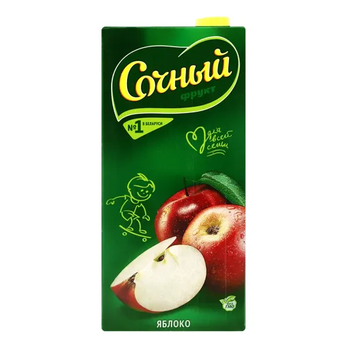 Нектар освітлений пастеризований Яблуко Сочный т/п 1.95л