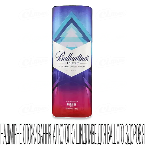 Віскі Ballantine's Finest 40% у металевій коробці, 0,7л