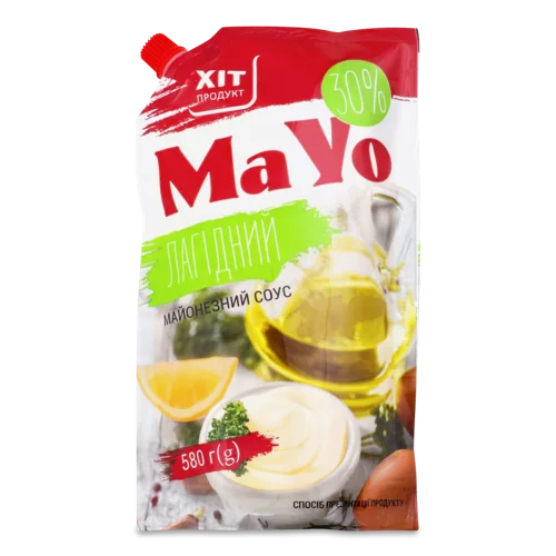 Соус Майонезний Вищого Ґатунку 30%, П/Пл 580г