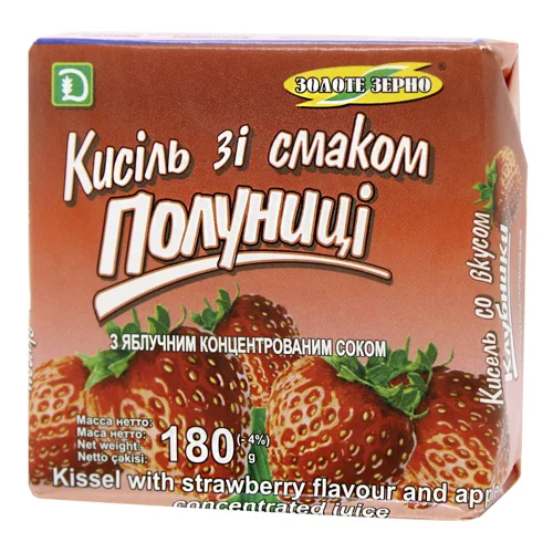 Кисіль Золоте Зерно полуничний 180г