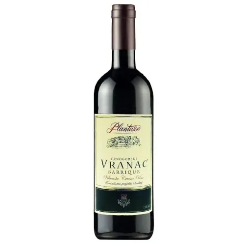 Вино Plantaze Vranac Barrique, червоне, сухе, 14%, 0,75л